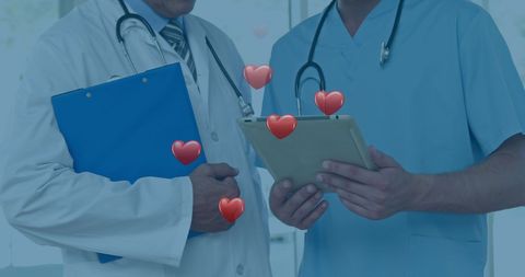 Healthcare Professionals Collaboration with Digital Touch