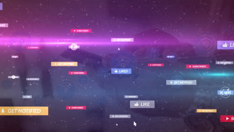 Digital World Connection with Interactive Social Media Icons