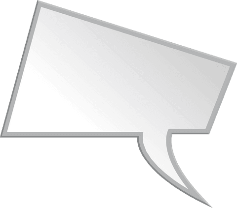 empty grey speech bubble vector on transparent background - Download Free Stock Videos Pikwizard.com