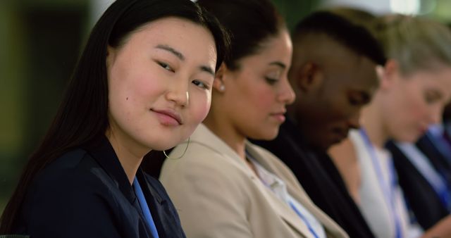 Confident Businesswoman in Diverse Team Meeting - Download Free Stock Images Pikwizard.com