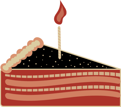 Transparent Cake Illustration with Lit Candle Minimalistic Design - Download Free Stock Videos Pikwizard.com