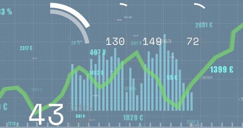 Dynamic Financial Analytics with Growing Report Trends - Download Free Stock Images Pikwizard.com