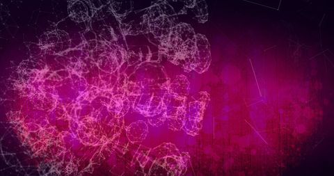Abstract Network Connections on Pink Gradient Background - Download Free Stock Images Pikwizard.com