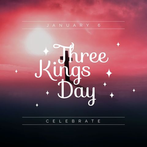 three kings day celebration with cross motif and vibrant sky - Download Free Stock Templates Pikwizard.com