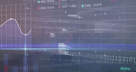 Digital Stock Market Analysis With City Background - Download Free Stock Images Pikwizard.com