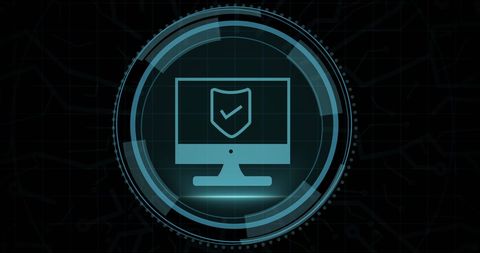 Digital Security Shield Protecting Computer Data Concept - Download Free Stock Images Pikwizard.com