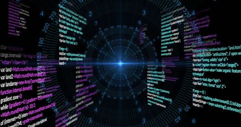 Digital Data Streams in Futuristic Cyberspace Environment - Download Free Stock Images Pikwizard.com
