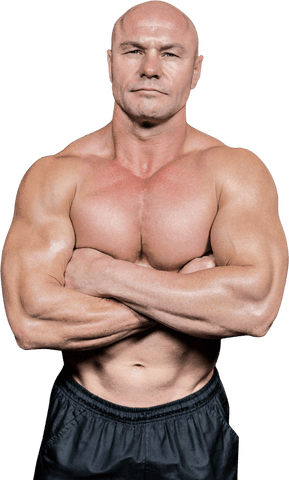 transparent portrait of muscular man standing with arms crossed - Download Free Stock Videos Pikwizard.com
