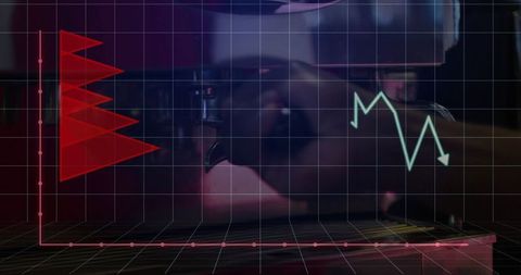 Espresso preparation with financial data overlay & analysis