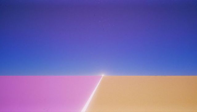 Abstract geometric composition with gradient colors