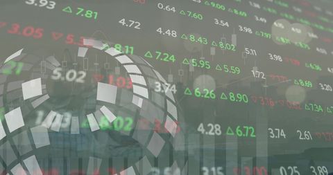 Abstract Digital Financial Data with Global Network Imagery - Download Free Stock Images Pikwizard.com