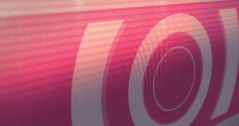 Abstract Digital Light Trails with Scanner Red Background