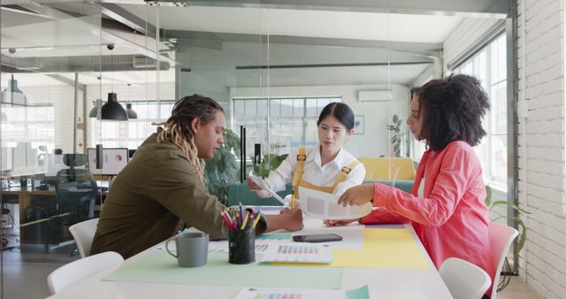 Multiracial Team Collaborating in Modern Office Meeting Room - Download Free Stock Images Pikwizard.com