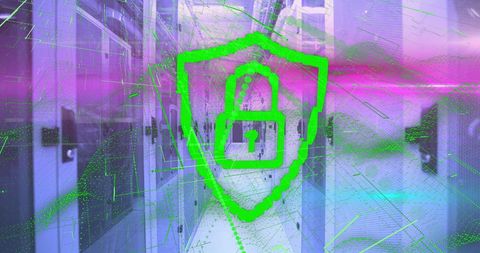Data Security Illustrated with Digital Composite of Server - Download Free Stock Images Pikwizard.com