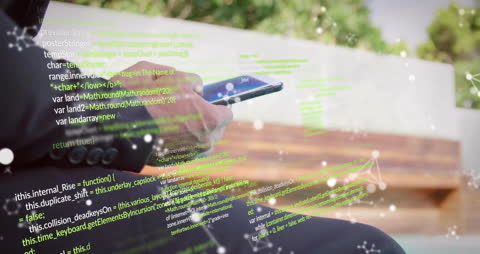 Data Programming Men Caucasian Data Connection Futuristic Concept