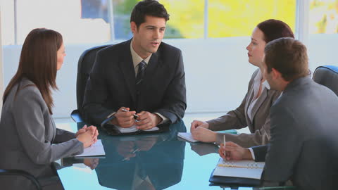 Colleagues in Conference Discussing Future Plans