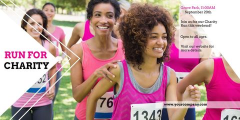 enthusiastic runners participating in outdoor charity marathon - Download Free Stock Templates Pikwizard.com