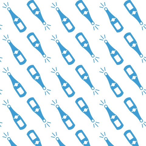 Champagne Bottle Pattern with Transparent Background for Festive Design - Download Free Stock Videos Pikwizard.com
