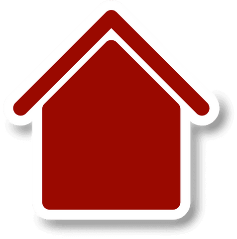 red house icon with transparent background for real estate and architecture - Download Free Stock Videos Pikwizard.com