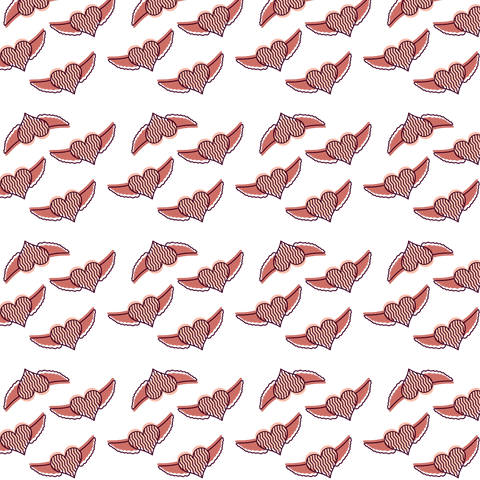 Pink Heart Wing Pattern on Transparent Background for Romantic Designs - Download Free Stock Videos Pikwizard.com