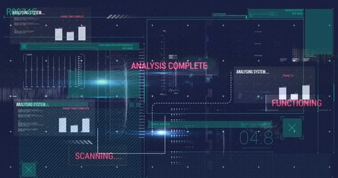 Futuristic Data Processing User Interface Background - Download Free Stock Images Pikwizard.com