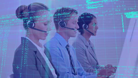 Customer Support Team Data Processing Digital Interface