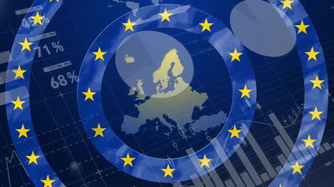 European Union Financial Data and Analytics Concept