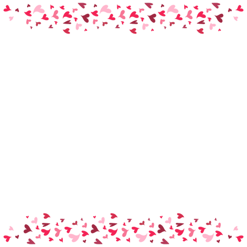 red and pink heart border on transparent background - Download Free Stock Videos Pikwizard.com