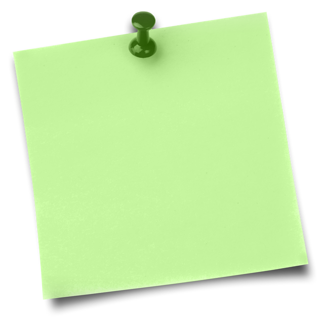 Green Sticky Note with Transparent Thumbtack Pin - Download Free Stock Videos Pikwizard.com