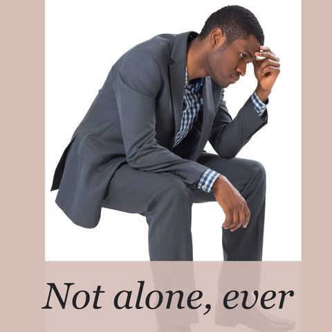 thoughtful businessman supporting mental health awareness - Download Free Stock Templates Pikwizard.com