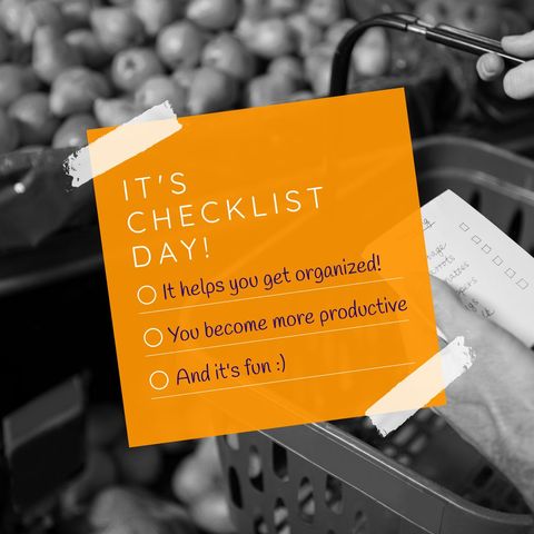 celebrating checklist day with organization and productivity tips - Download Free Stock Templates Pikwizard.com