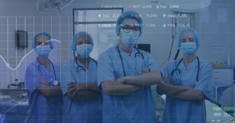 Confident Surgical Team with Innovative Technology Background