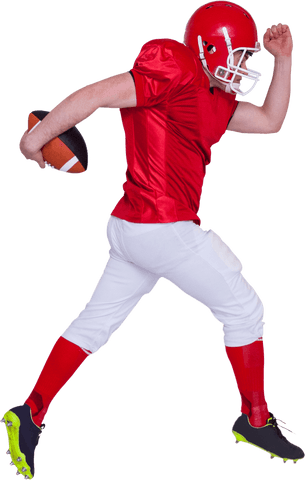 american football player in red uniform running transparent - Download Free Stock Videos Pikwizard.com
