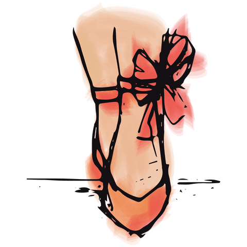 transparent high heel sandal illustration with red ribbon - Download Free Stock Videos Pikwizard.com
