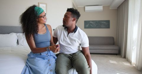 Joyful Couple Celebrating Surprising Pregnancy News Together