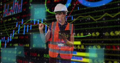 Engineer Overlay with Financial Data and Graphs Visualization