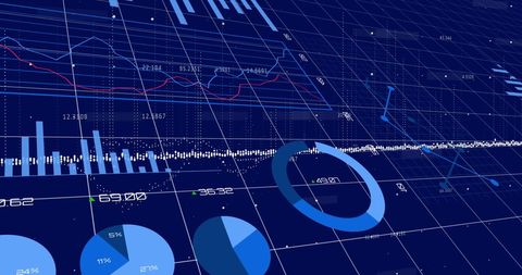 Digital Business Analytics with Data Visualization Elements - Download Free Stock Images Pikwizard.com