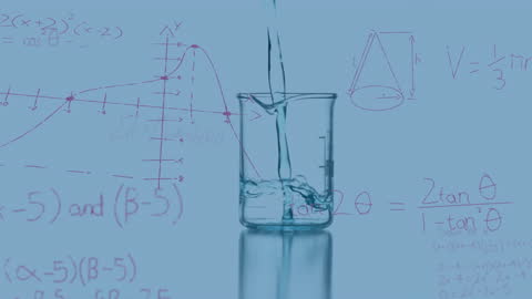 Mathematics and Science Concept with Measuring Beaker
