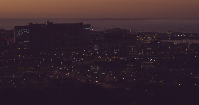 Night Cityscape with Transparent Background Showcasing Urban Skyline - Download Free Stock Videos Pikwizard.com