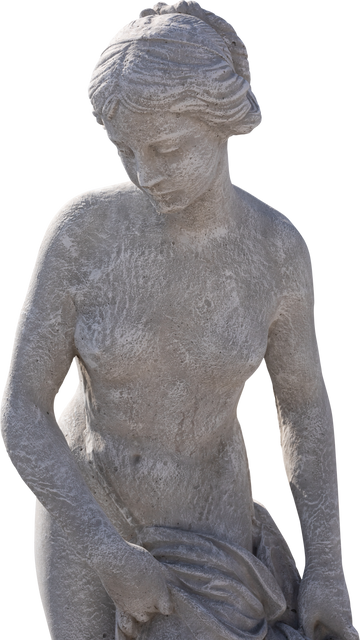 Classic Antique Weathered Sculpture of Naked Woman on Transparent Background - Download Free Stock Videos Pikwizard.com