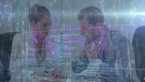 Innovative Business Team Analyzing Digital Data