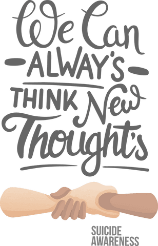 Transparent illustrative text on suicide awareness and support