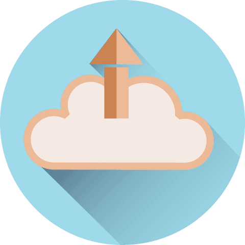 Cloud Upload Icon with Arrow on Transparent Background - Download Free Stock Videos Pikwizard.com