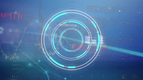 High-Tech Data Analysis Interface with Holographic Graphics