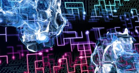 Abstract Digital Circuit and Data Flow - Download Free Stock Images Pikwizard.com