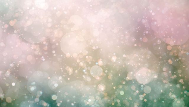 Pastel Bokeh Sparkle Background with Soft Glowing Orbs and Shimmering Particles