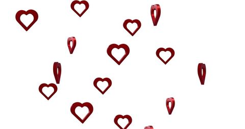 Red Hearts Floating on White Background Symbolizing Love - Download Free Stock Images Pikwizard.com