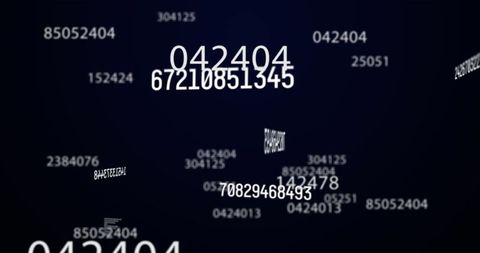 Floating Dynamic Numbers in Digital Space - Download Free Stock Images Pikwizard.com