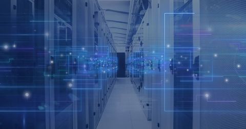 Futuristic Data Center with Virtual Connectivity Layers - Download Free Stock Images Pikwizard.com