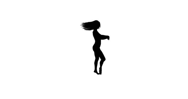 Silhouette of Woman Dancing Gracefully - Download Free Stock Images Pikwizard.com
